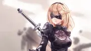 Anime watson amelia yorha no type b virtual youtuber Playmat Gaming Mat
