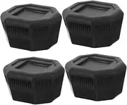 Tennis Racket End Covers 4pcs Handle Cap and Dampener Grip Racket Accessories Easy Install for Training Leisure