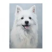 White Dog Modern Canvas Print