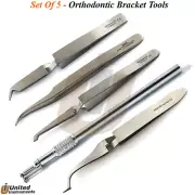 Orthodontic Brackets Tools Braces Holding Tweezers Positive Brackets Positioner