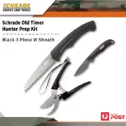 Schrade Old Timer Outdoor 3 Piece Hunter Prep Kit W Sheath Schprom1646cpn