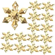 [ifundom] Snowflake Charms for Jewelry 20pcs Acrylic Snowflake Decor for Diy Craft Present