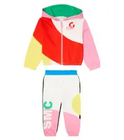 [Stella McCartney Kids] Stella McCartney Kids Colorblocked cotton tracksuit Y 6 multicoloured