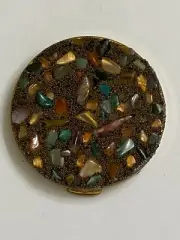 Vintage Beautiful Dorset Fifth Avenue compact with Sam Fink semi-precious stones
