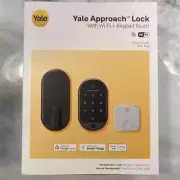 NEW Yale Approach Lock with Wi-Fi +Keypad Touch Bluetooth Smart Lock Black Suede