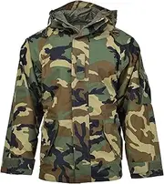 US Army Woodland Jacket Miltec Waterproof Parka Camo Men's military wet weather windproof uniform