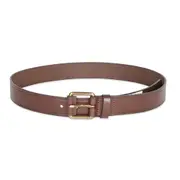 Ben Sherman Men's Leather Casual Pin Buckle Fashion Waist Belt Brown