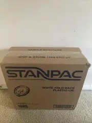 1000 Pack - White Flat Tear Back Lids for Hot Cup, Coffee Cup, Paper Cup