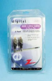 NEW ZENITH 4 Pin-4 Pin 3 ft Digital IEEE 1394 FireWire iLink Cables ZDTV116