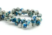 AA Rare Genuine Natural K2 Gemstone Faceted Round Sphere Ball Loose Beads -RNF94