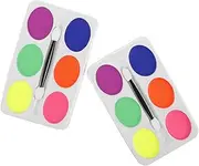 6 Oily Face Makeup Cream Boys and Girls Party Stage Body Paint Easy to Apply Wash Oil- Paint Palette