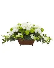 Nearly Natural Hydrangea & Ivy Artificial Arrangement