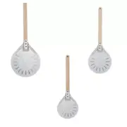 Pizza Turning Peel for Homemade Pizza Bread Baker with Wooden Handle Practical