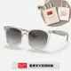 【RayBan 雷朋】方形太陽眼鏡(RB4379D-659811 55mm)