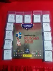 PANINI WORLD CUP 2018 RUSSIA GOLD EDITION COMPLETE STICKERS SET + ALBUM SWISS