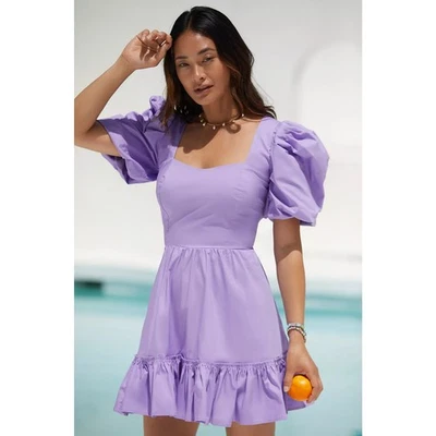 Anthropologie Peixoto Logan Puff-Sleeve Dress - New Medium