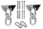 Heavy Duty Stainless Steel Hanging Kit Swing Hangers and Hammock Spring and S...