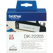 Brother DK 22205 Paper Tape 62mm wide Black on White
