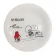 【小禮堂】美樂蒂 日本製 陶瓷盤 圓盤 淺盤 點心盤 沙拉盤 金正陶器 《白 紅帽》