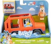 Bluey Heeler Family Road Trip 4WD Vehicle Playset with Mum