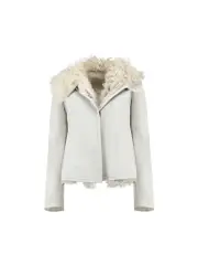 Stone Denim Two-Piece Fur Lined Jacket