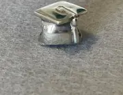NEW Chamilia Graduation Hat Charm - Sterling Silver 925 Cap Bead
