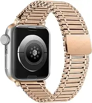FKMBD Metal Strap for Apple Watch Ultra Band 49mm Series 10/9/8/7 41mm 45mm Steel Wristband Iwatch 6 SE 5 4 3 38mm 40mm 42mm 44mm S10 46mm 42mm Watchbands