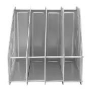 Mesh Freestanding 4 Compartment Organizer Rack Magazines Notebooks