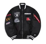 New Era NFL Las Vegas Raiders Reversible Alpha Industries MA-1 Bomber Jacket