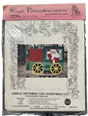 Simple Pattern Yard Art Wood Working Christmas Santa Claus New