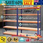 2x Giantz 1.8MX1.2M Garage Shelving Warehouse Rack Pallet Racking Storage Steel