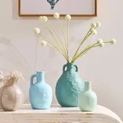 Sasha Blue Teal Decorative Vase [HABLSASHAW22D]