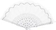 Cabilock Retro Lace Folding Fan Chinese Style Handheld Fan for Dance Parties Weddings and Costumes for Decoration and Summer Cooling Durable Craftsmanship Elegant Design