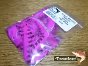 HOT PINK BLACK BARRED RABBIT STRIPS HARELINE DUBBIN NEW FLY TYING MATERIALS