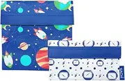 Sachi Lunch Pocket 2-Pieces Set, Outer Space 17 cm*16 cm*0.05 Blue