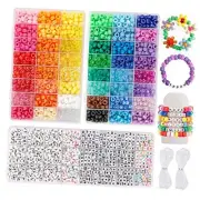 3960pcs Pony Beads for Friendship Bracelet Making Kit 48 Colors Kandi Beads