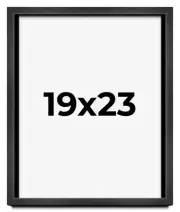 19x23 Shadow Box Frame Grey Charcoal Black | 0.875 Inches Deep | Solid Wood Shad
