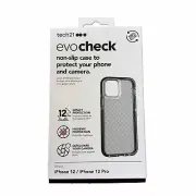 Tech21 Evo Check Case for iPhone 12/12 Pro T21-8373 - Smokey Black