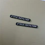 2x PREMIUM Black Silver Plastic Badge Emblem Decal Sticker 3D Motor Bumper Turbo (for: Renault)