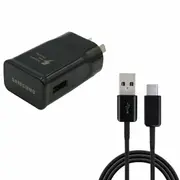 Genuine Samsung Fast Adaptive Wall Charger Adapter & USB Type C Cable Galaxy S8