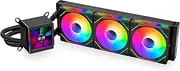 Lian Li Galahad II LCD Screen W/480X480 Resolution SL-INF 360 Closed Loop ARGB AIO Liquid All-in-One CPU Cooler SLIN Fan 2100RPM Black