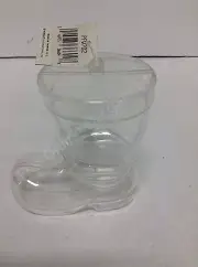 1 Clear plastic hollow Santa Boot Ornament for crafting YOU FILL Baby first