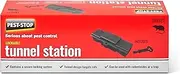 Pest Stop 148081 Tunnel Station - Mice Control - Rats Control - Fast Acting - Secure Lock System - Indoor and Outdoor - Rat Control for Home, Office, Garden, Industry, Black