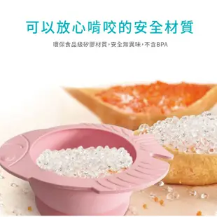 DL哆愛 寶寶副食品 副食品 寶寶餐具 吸盤碗 矽膠碗 矽膠湯匙 二件套組 學習湯匙 矽膠餐盤 矽膠湯匙 寶寶餐具組