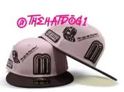 New Era Mexico Béisbol Pink/brown Anniversary 59fifty Fitted Cap Size 7 1/2