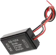 EXAOMBLE Strobe Controller for LED Lights Motorbike Controls Rear Part Motorcycle USB Blinking Flasher Car Brake Module with Strobe Black Abs Plastic