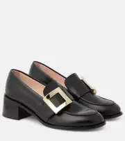 [Roger Vivier] Roger Vivier Viv Rangers leather loafers AU 3 black