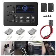 12V Power Box Power Boxche LED Display W/USB Type-C PD Fast Charge Power Socket