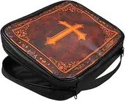 CAXUSD Vintage Design Bible Cover Stretchable Book Protector Notebook Stationery Bag
