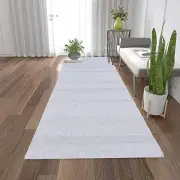 Natural 2x6 Indoor Hand Woven Fiber Jute Runner Rug (Off White, 2'6" x 6')